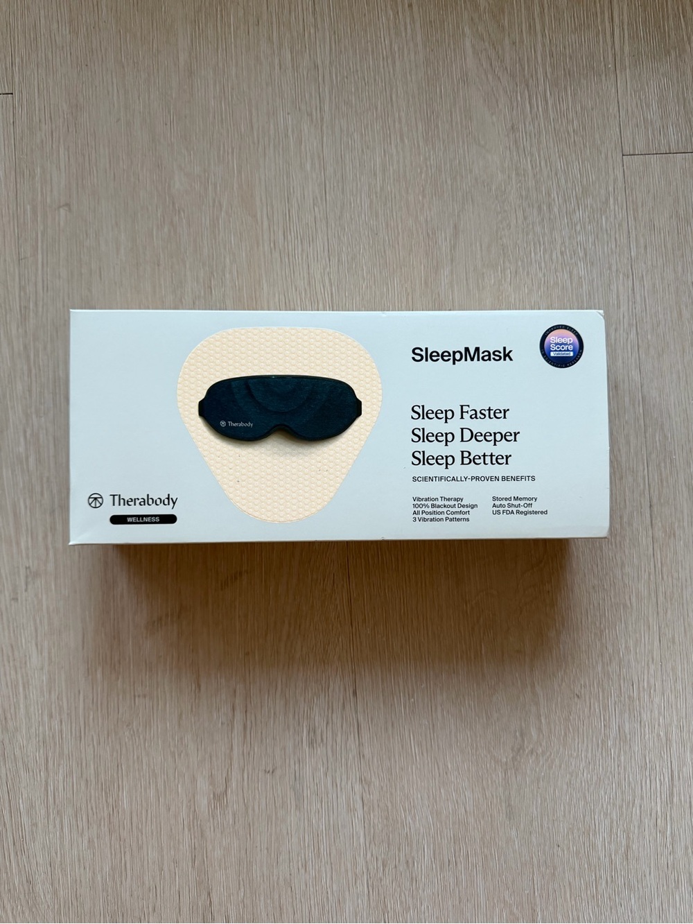 Therabody SleepMask - Soothing Sleep Therapy Eye Mask